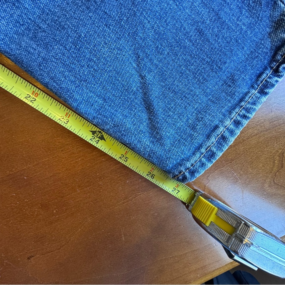 Lauren Ralph Lauren Patchwork Jeans Relaxed Tapered Ankle Jean Size 12 - Picture 14 of 16